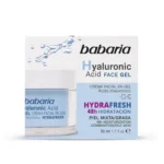 جل Babaria Hyaluronic Acid Face Gel – ترطيب 48 ساعة للبشرة المختلطة والدهنية – 50 مل