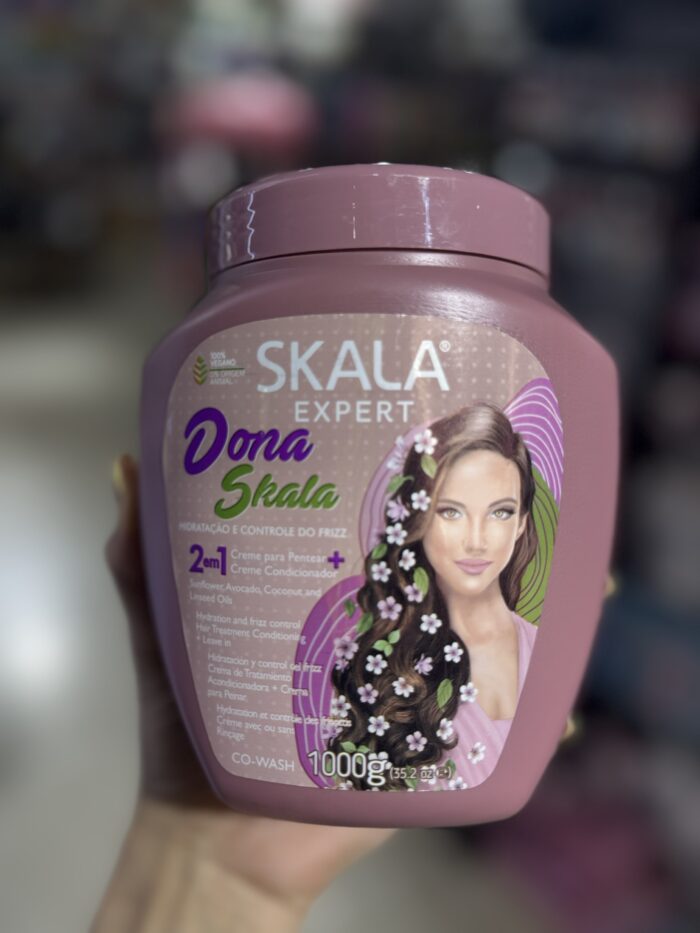 ⁦🧴كريم Skala Expert Dona Skala – 2 في 1 لترطيب الشعر والتحكم في النفشة – 1000 غرام⁩ - الصورة ⁦1⁩
