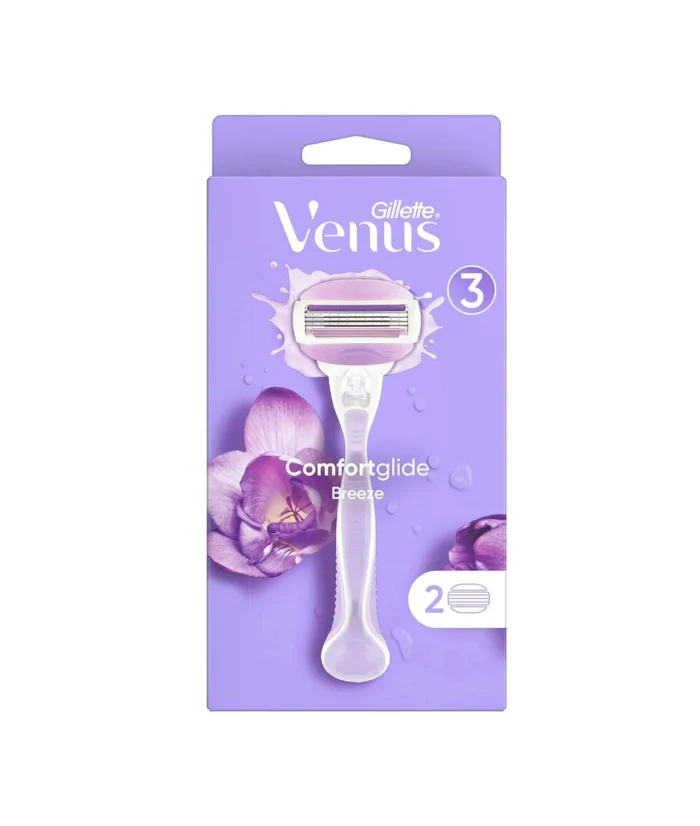 ⁦شفرات فينوس كومفورت جلايد بريز – Gillette Venus Comfortglide Breeze – عبوة 2 رأس⁩ - الصورة ⁦1⁩