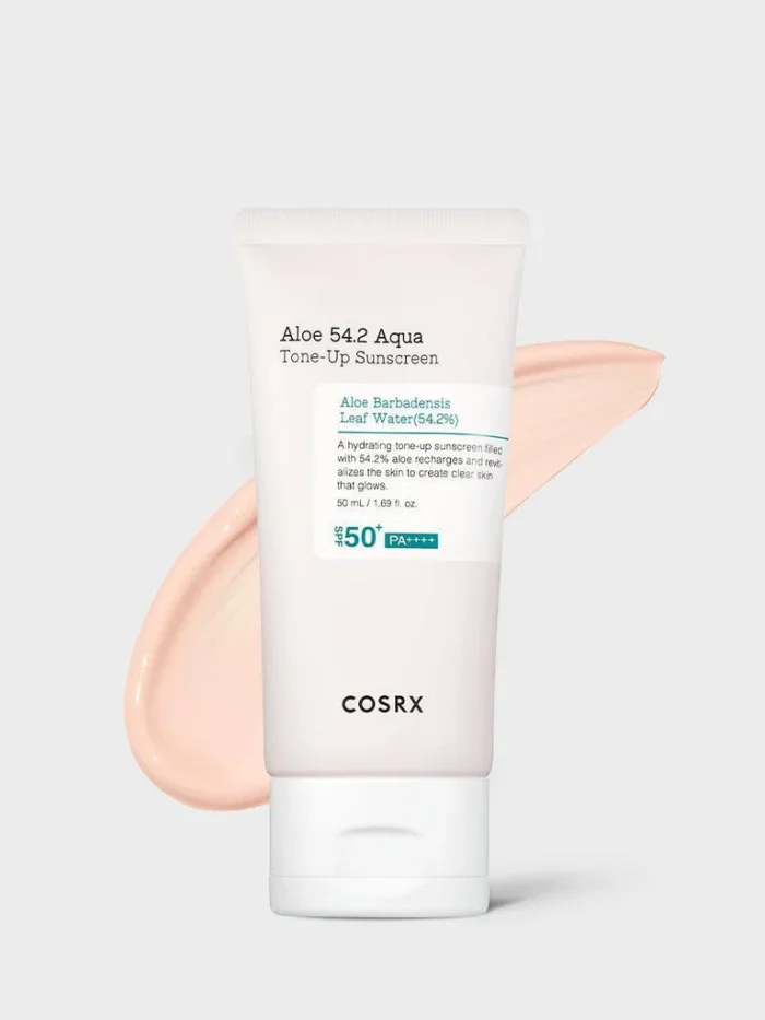 ⁦واقي شمس بتركيبة الألوفيرا COSRX Aloe 54.2 Aqua Tone-Up SPF50+ PA++++ – 50مل⁩ - الصورة ⁦1⁩