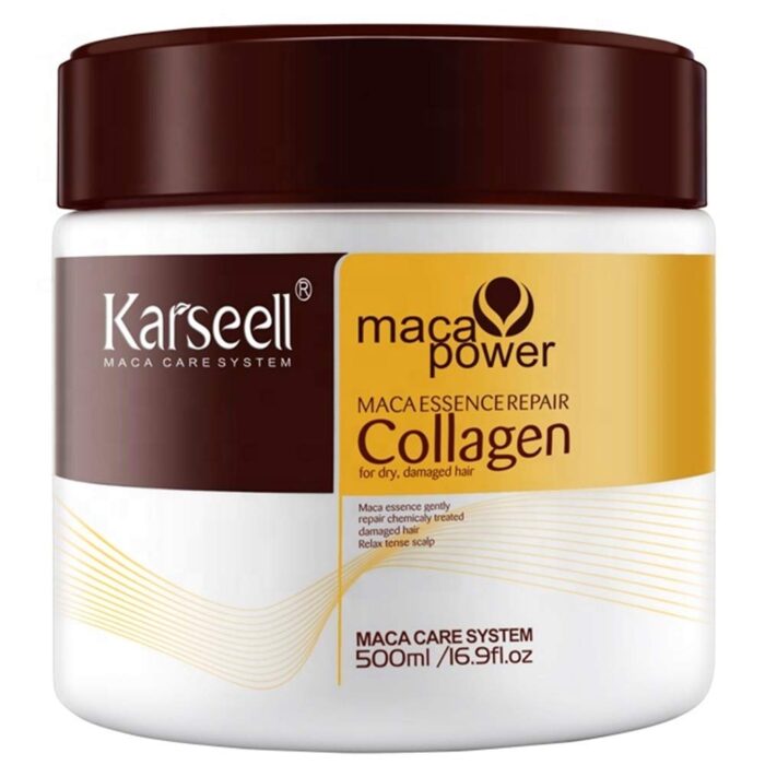 ⁦ماسك كارسيل بالكولاجين لإصلاح الشعر الجاف والتالف – Karseell Maca Essence Repair Collagen Hair Mask 500m⁩ - الصورة ⁦1⁩