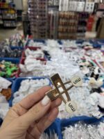 مشبك شعر معدني ذهبي عدد 2