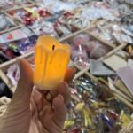شمعة ديكور LED صغيرة بشكل شمع ذائب. ✨
