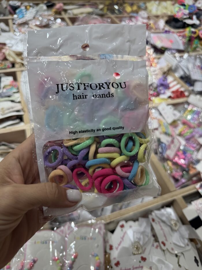 ⁦طقم ربطات شعر مطاطية ملونة – JUST FOR YOU⁩ - الصورة ⁦1⁩