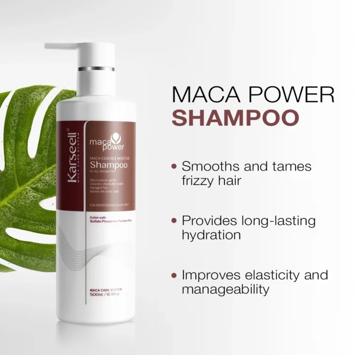⁦شامبو كارسيل ماكا إيسنس ريبير للشعر الجاف والتالف – Karseell Maca Essence Repair Shampoo 500m⁩ - الصورة ⁦2⁩
